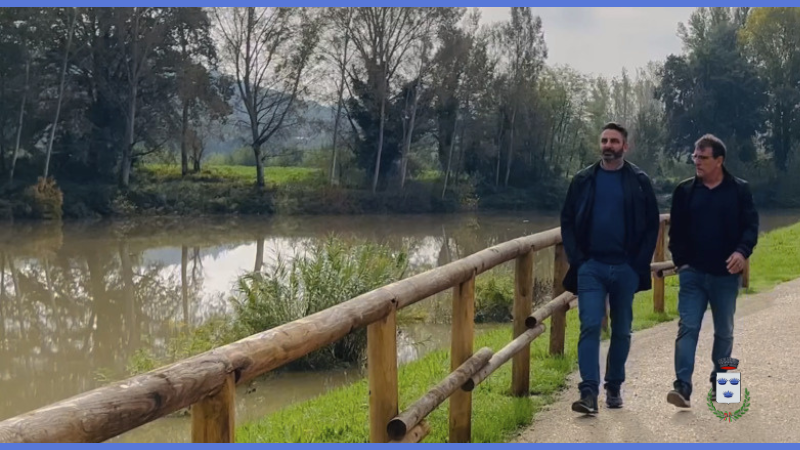 Sopralluogo al cantiere della pista ciclopedonale 